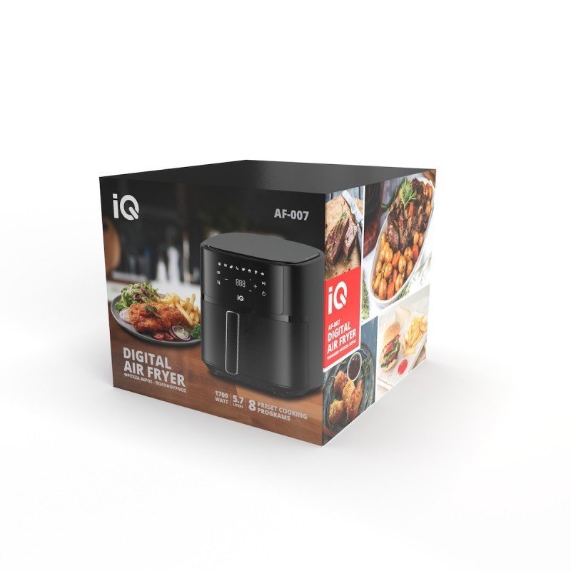 IQ Air Fryer 5.7lt Μαύρο AF-007