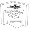 Silifo SF6008 + SF6100 Φούρνος άνω Πάγκου 50lt με Εστίες Υγραερίου & Ρεύματος Π59.5εκ. Inox