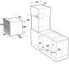 Silifo SF6008 + SF6100 Φούρνος άνω Πάγκου 50lt με Εστίες Υγραερίου & Ρεύματος Π59.5εκ. Inox