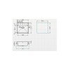 Pyramis 1b 1d Plus 070243611 Ένθετος Νεροχύτης από Συνθετικό Γρανίτη Μ86xΠ50cm Iron Grey