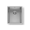 Pyramis 101028201 Ισόπεδος Νεροχύτης Inox Brushed Μ34xΠ40cm Ασημί