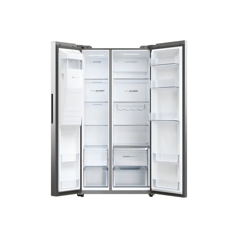 Haier Ψυγείο Ντουλάπα 601lt Total NoFrost Υ177.5xΠ90.5xΒ72.6εκ. Inox HSW59F18EIMM Haier Ψυγείο Ντουλάπα 601lt Total NoFrost Υ177.5xΠ90.5xΒ72.6εκ. Inox HSW59F18EIMM