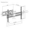 Powertech PT-1389 Βάση Τηλεόρασης Τοίχου με Βραχίονα έως 80
