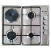 Silifo SF6090 + SF6100 Φούρνος Υγραερίου άνω Πάγκου 65lt με Εστίες Υγραερίου & Ρεύματος Π59.5εκ. Μαύρος