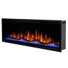 Hitense LUXURIUS-S800 Επιτοίχιο Ηλεκτρικό Τζάκι 1600W 213x14cm Γκρι