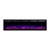 Hitense Επιτοίχιο Ηλεκτρικό Τζάκι 1600W 182.8x12.7cm Γκρι SUPERIOR-72