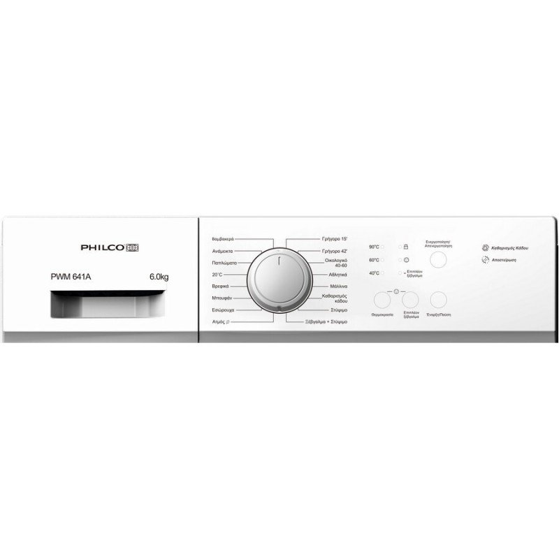 Philco Πλυντήριο Ρούχων 6kg με Τεχνολογία Ατμού 1000 Στροφών PWM 641A