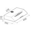 Pyramis Essential Απλός με 2 Μοτέρ Ελεύθερος Απορροφητήρας 60cm Λευκός