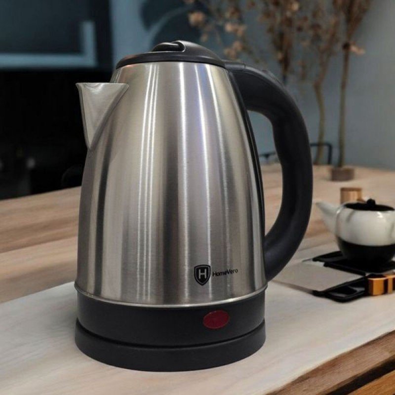 HomeVero Βραστήρας 1.7lt 1500W Ασημί HV-SSK1.7