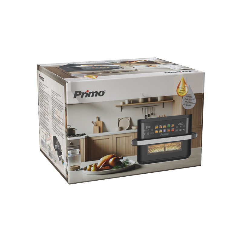 Primo PRAF-40530 Air Fryer με Διπλό Αποσπώμενο Κάδο 11lt Μαύρο