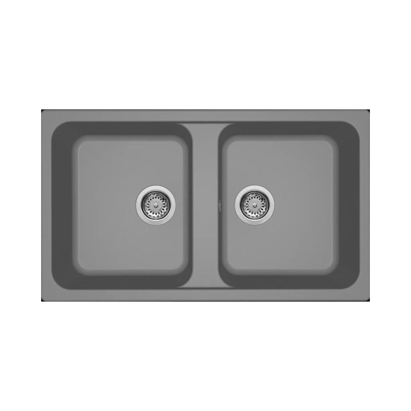 Elleci Life 450 Ένθετος Νεροχύτης από Συνθετικό Γρανίτη Μ86xΠ50cm Titanium M73