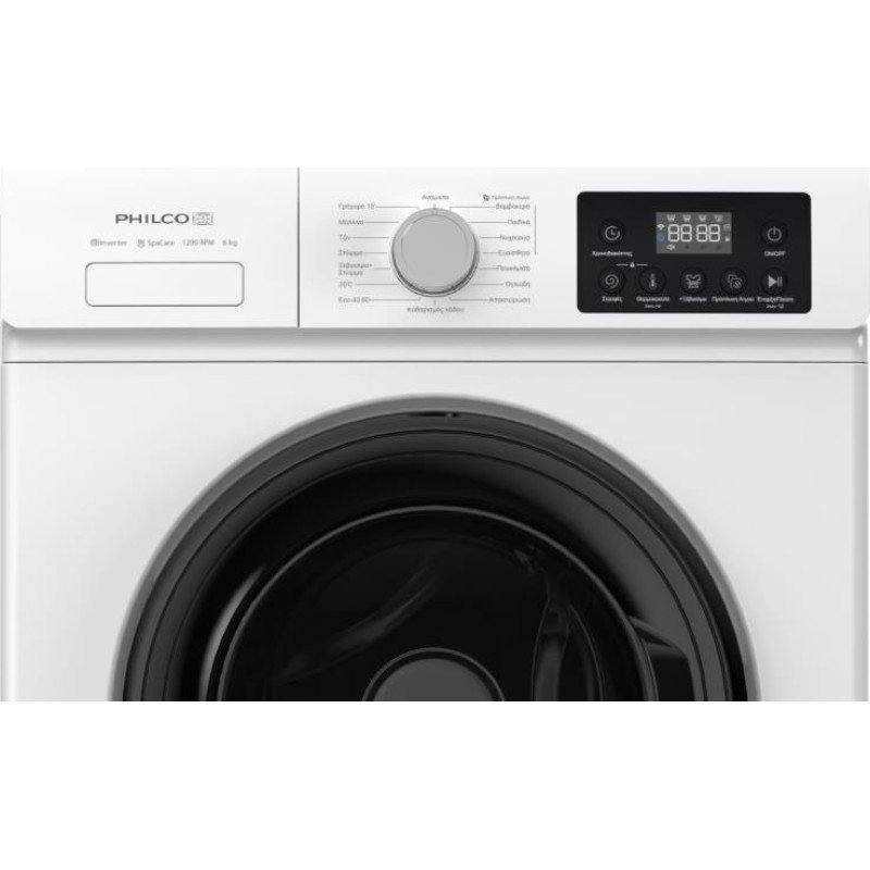 Philco Πλυντήριο Ρούχων 6kg με Τεχνολογία Ατμού 1200 Στροφών PWM-642A Philco Πλυντήριο Ρούχων 6kg με Τεχνολογία Ατμού 1200 Στροφών PWM-642A