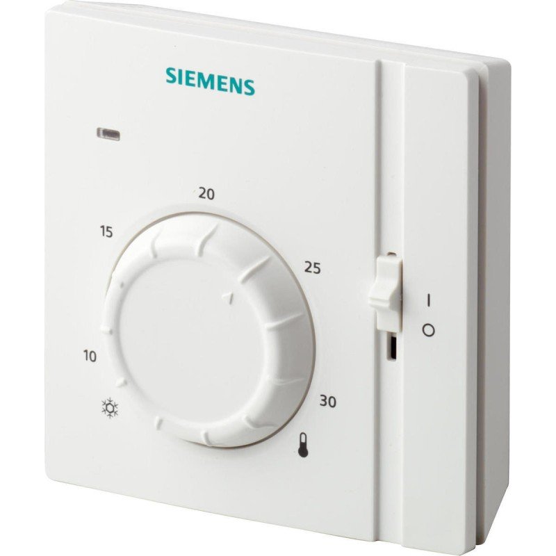 Siemens Θερμοστάτης Χώρου Επίτοιχος Λευκός RAA31.16