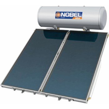 Nobel Aelios CUS 3400011690 Ηλιακός Θερμοσίφωνας 160lt Glass Διπλής Ενέργειας 3τ.μ. Επιλεκτικός