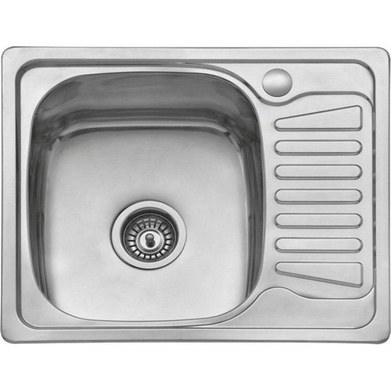 Karag BL 896 Ένθετος Νεροχύτης Inox Σατινέ Μ58xΠ48cm Ασημί
