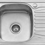 Karag BL 896 Ένθετος Νεροχύτης Inox Σατινέ Μ58xΠ48cm Ασημί