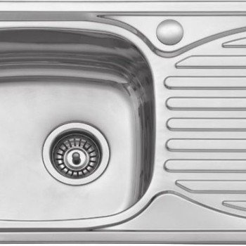 Karag BL 905 Ένθετος Νεροχύτης Inox Σατινέ Μ78xΠ43cm Ασημί