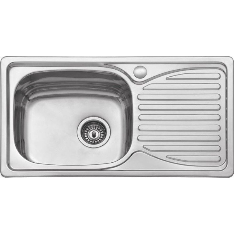 Karag BL 905 Ένθετος Νεροχύτης Inox Σατινέ Μ78xΠ43cm Ασημί