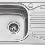 Karag BL 905 Ένθετος Νεροχύτης Inox Σατινέ Μ78xΠ43cm Ασημί