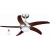 Primo PRCF-80424 Ανεμιστήρας Οροφής 110cm με Φως και Τηλεχειριστήριο Καφέ