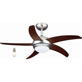 Primo PRCF-80424 Ανεμιστήρας Οροφής 110cm με Φως και Τηλεχειριστήριο Καφέ