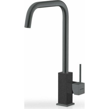 Pyramis Adelita PVD 090928201 Μπαταρία Κουζίνας Πάγκου Gun Metal & Pearl Black