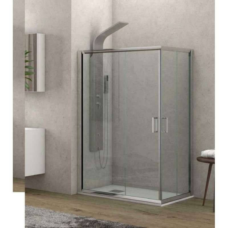 Karag New Flora 100 NFL10080110180 Καμπίνα Ντουζιέρας με Συρόμενη Πόρτα 80x110x180cm Clear Glass Karag New Flora 100 NFL10080110180 Καμπίνα Ντουζιέρας με Συρόμενη Πόρτα 80x110x180cm Clear Glass