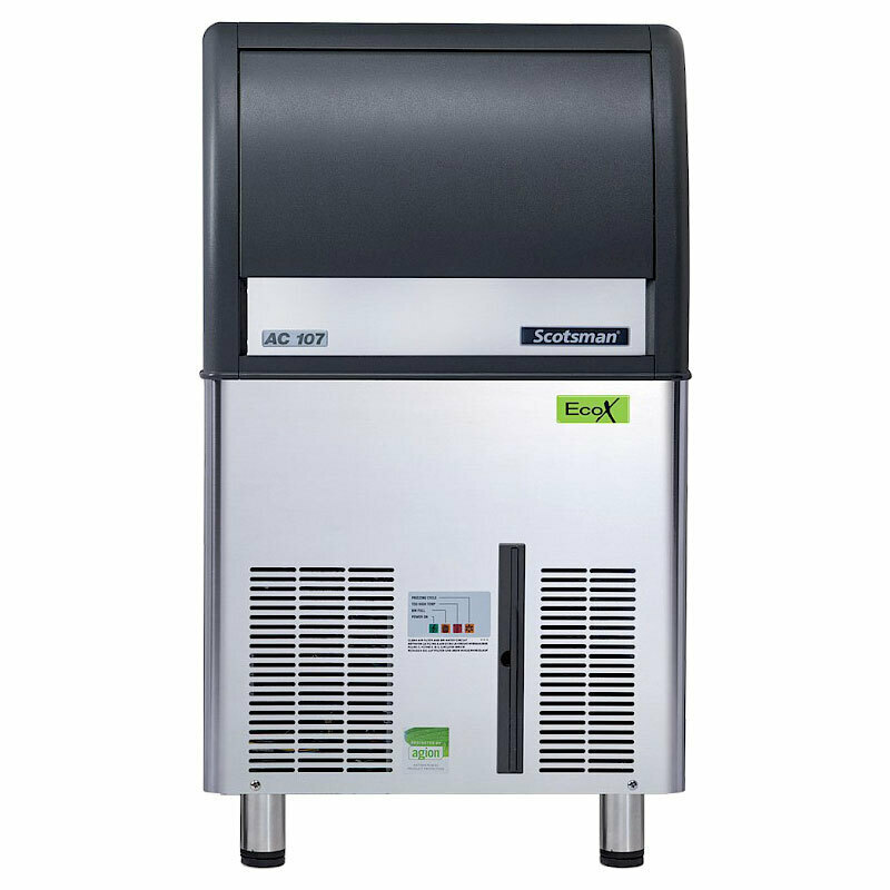 Scotsman AC107 ECOX 53Kg/24h) Παγομηχανή με Αποθήκη για Συμπαγές Παγάκι 20gr Gourmet Ice