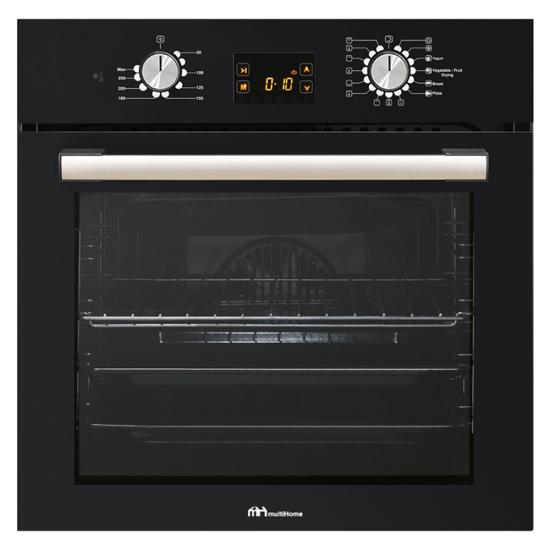 MultiHome MH-6060 Φούρνος άνω Πάγκου 65lt χωρίς Εστίες Π59.5εκ. Μαύρος