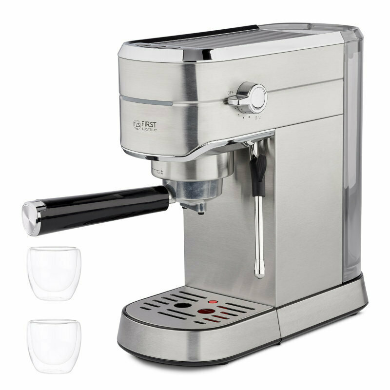 First Austria Μηχανή Espresso 1450W Πίεσης 15bar Ασημί FA-5476-3