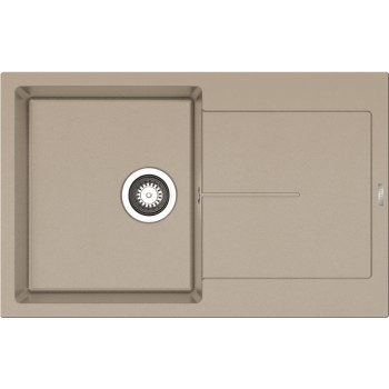 Pyramis 1b 1d 070242211 Ένθετος Νεροχύτης από Συνθετικό Γρανίτη Μ79xΠ50cm Μπεζ