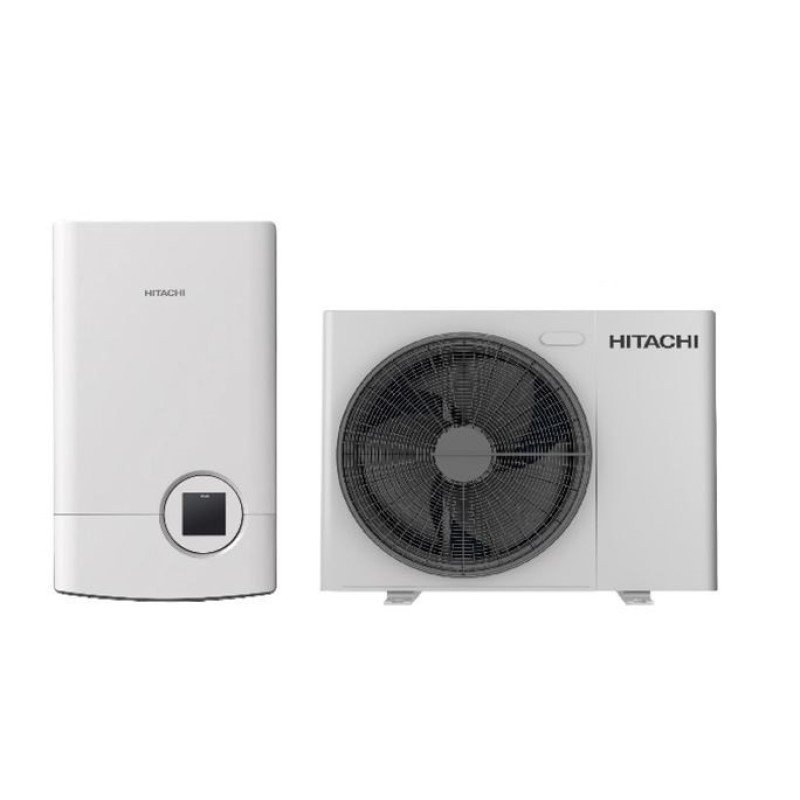 Hitachi Yutaki-S HZKF08KIE-Q/HZKF08KSE-Q Αντλία Θερμότητας 8kW Μονοφασική 60°C Split
