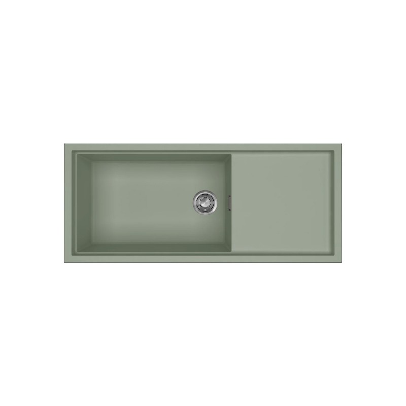 Karag Sintesi 510 Sage Green 82 Ένθετος Νεροχύτης από Συνθετικό Γρανίτη Μ116xΠ50cm Πράσινος