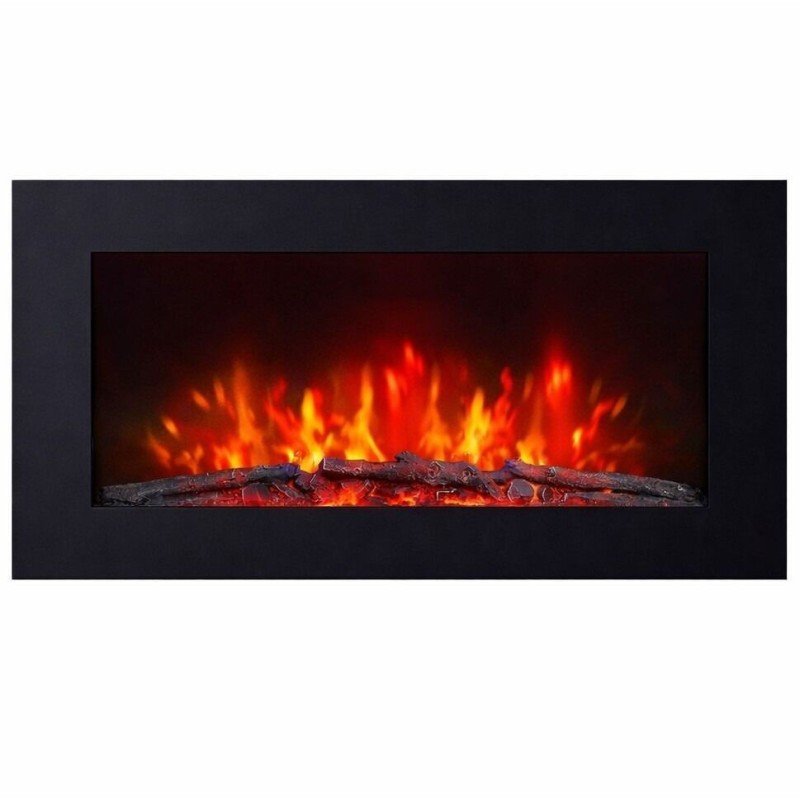 Hitense Επιτοίχιο Ηλεκτρικό Τζάκι 2000W 91x11.5cm Κόκκινο HWF-7K200F Με 7 Επιλογές Χρωμάτων 
