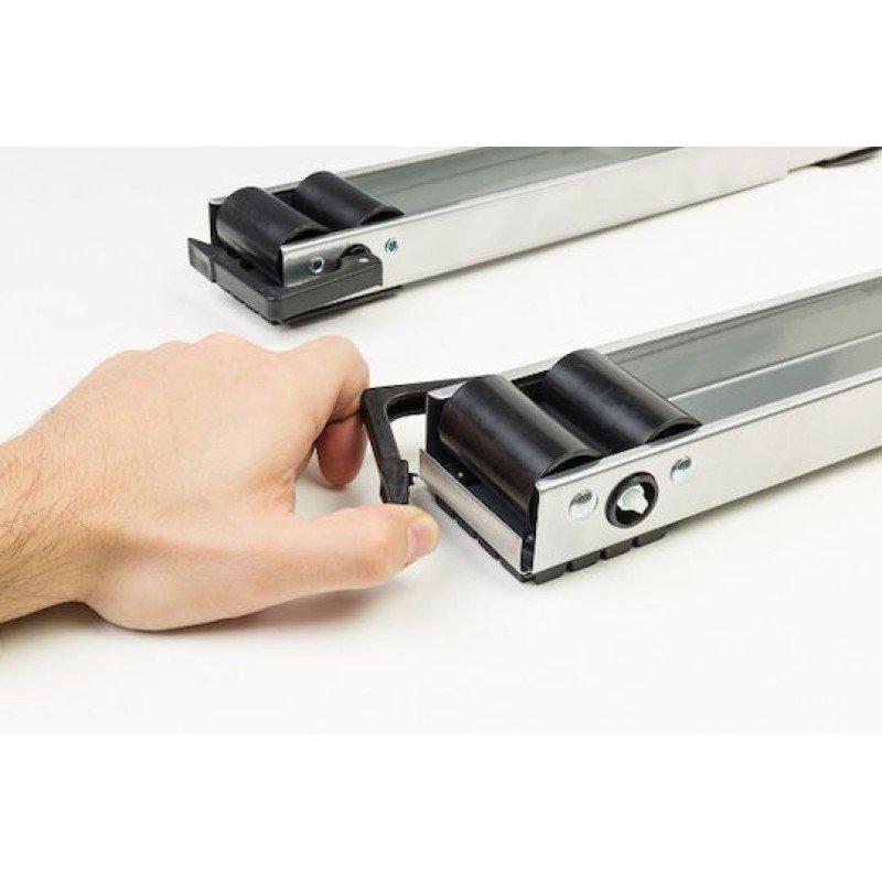 Roller Kappatos 00673 Inox Ρυθμιζόμενη Βάση Κουζίνας & Καταψύκτη από Μέταλλο με Ρόδες 2τμχ