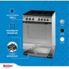 Roller Kappatos 00683 INOX Ρυθμιζόμενη Βάση Κουζίνας από Μέταλλο με Ρόδες