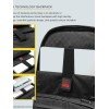 ARCTIC HUNTER τσάντα πλάτης B00111 με θήκη laptop 15.6", 20L, μαύρη B00111-BK