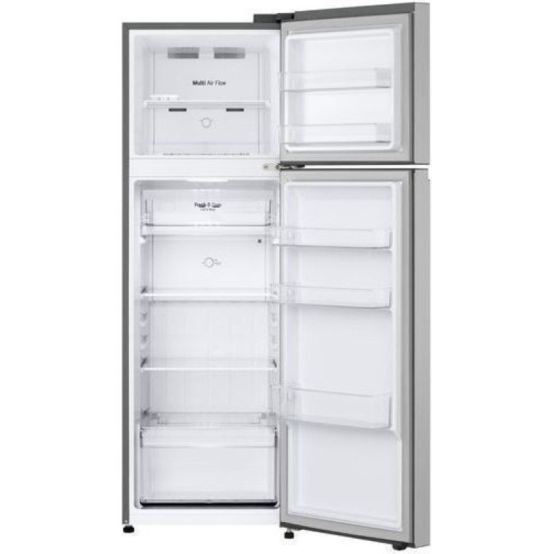 LG Ψυγείο Δίπορτο GTBV20PYZJD 266lt Total NoFrost Υ168xΠ55.5xΒ63.7εκ. Inox