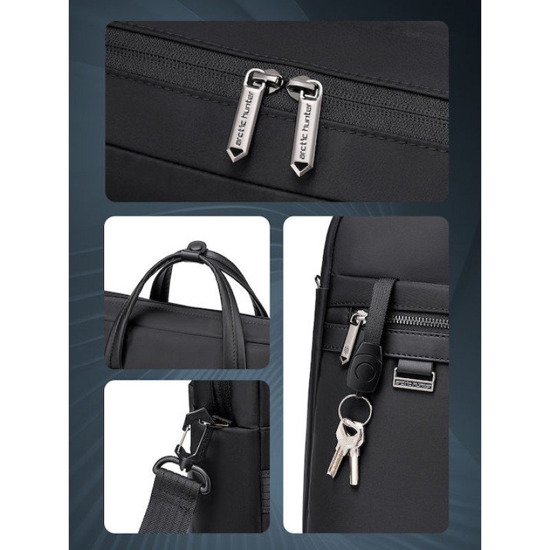 ARCTIC HUNTER τσάντα ώμου GWB00849 με θήκη laptop 15.6", 14L, μαύρη GWB00849-BK ARCTIC HUNTER τσάντα ώμου GWB00849 με θήκη laptop 15.6", 14L, μαύρη GWB00849-BK