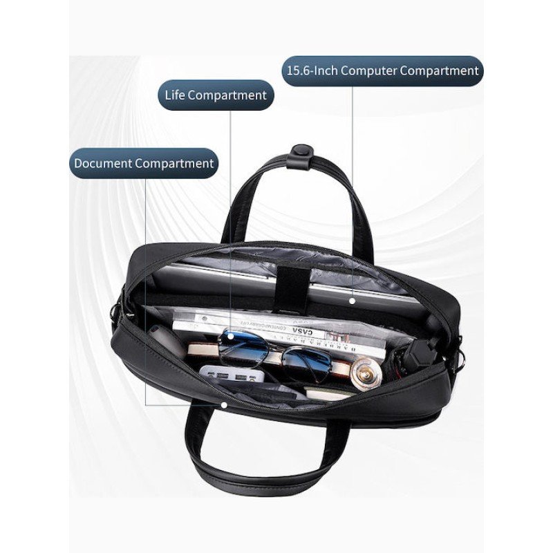 ARCTIC HUNTER τσάντα ώμου GWB00849 με θήκη laptop 15.6", 14L, μαύρη GWB00849-BK ARCTIC HUNTER τσάντα ώμου GWB00849 με θήκη laptop 15.6", 14L, μαύρη GWB00849-BK