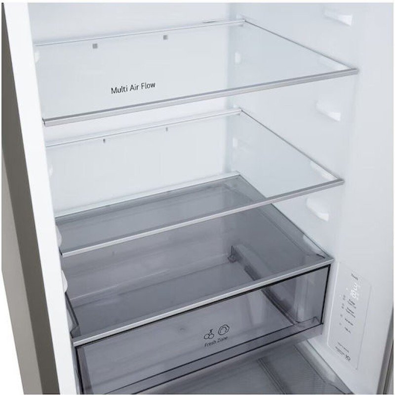 LG GBBSJ10EPY Ψυγειοκαταψύκτης 333lt Total NoFrost Υ186xΠ59.7xΒ67.4cm Ασημί