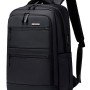 GOLDEN WOLF τσάντα πλάτης GB00707 με θήκη laptop 15.6", 21L, μαύρη GB00707-BK
