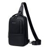 GOLDEN WOLF τσάντα Crossbody GXB00725, 4L, μαύρη GXB00725-BK
