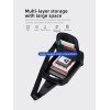 GOLDEN WOLF τσάντα Crossbody GXB00725, 4L, μαύρη GXB00725-BK