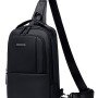 GOLDEN WOLF τσάντα Crossbody GXB00725, 4L, μαύρη GXB00725-BK