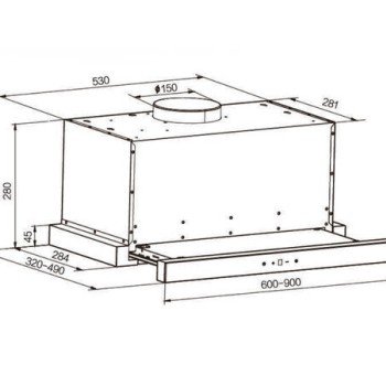 Singer Telescopic 601A 21 Συρόμενος Απορροφητήρας 60cm Inox
