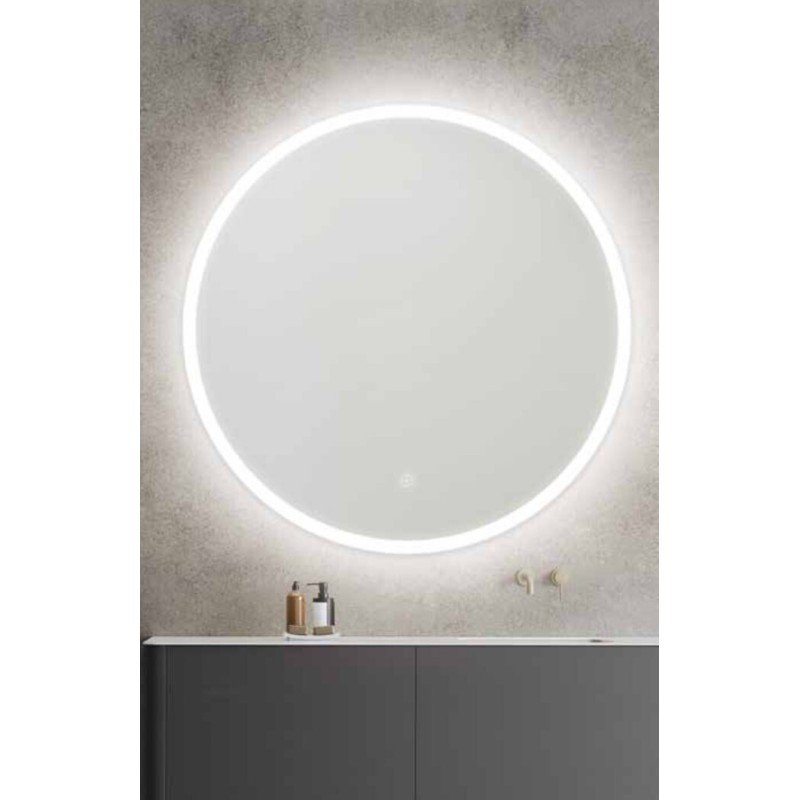 Καθρέπτης Μπάνιου Με LED Kolossos Aura (60x60cm) 876680