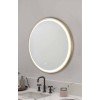 Καθρέπτης Μπάνιου Με LED Kolossos Rotondo Brushed Gold (Χρυσό Ματ) (60x60cm) 876693