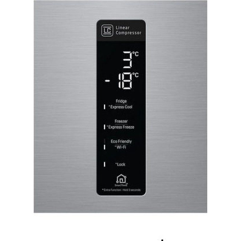 LG GBF567PZCMB Ψυγειοκαταψύκτης 461lt NoFrost Υ185xΠ70.5xΒ74εκ. Inox