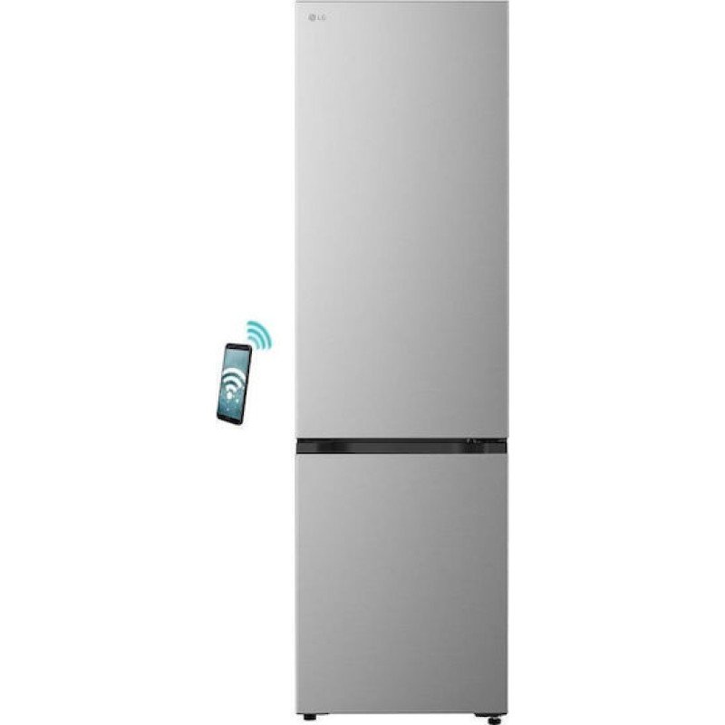 LG Ψυγειοκαταψύκτης GBBSJ20EPY 375lt Full No Frost Υ203xΠ59.7xΒ67.5cm Inox